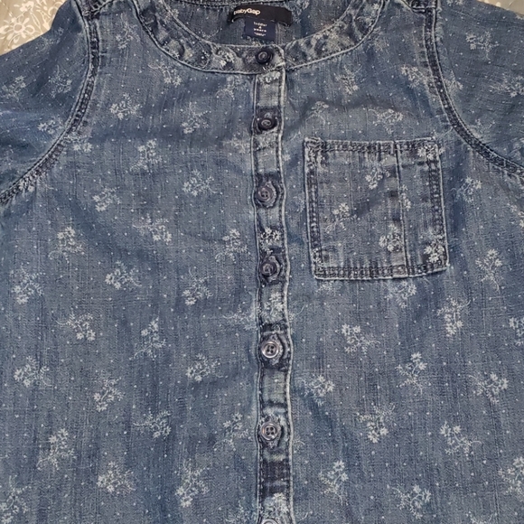 Baby Gap Jean Floral Print Romper Size 4T - Picture 11 of 14